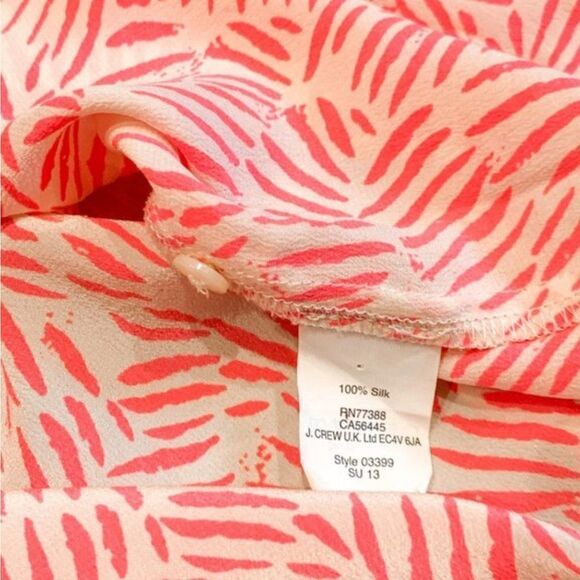 Madewell Silk Coral Blouse, Size Small - Picture 3 of 5